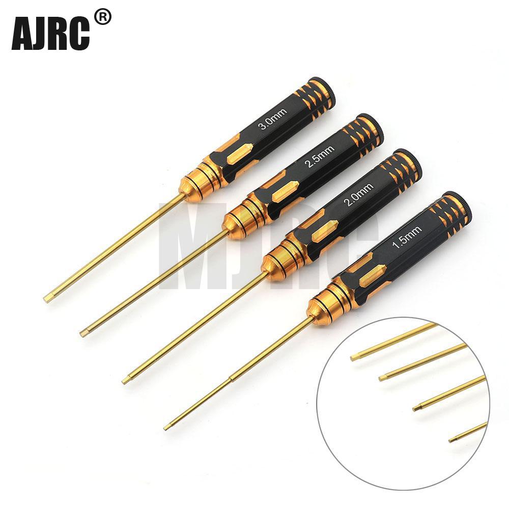 Rc Hobby Electric Screwdriver - Ajrc 4 pçs/set chapeamento de titânio