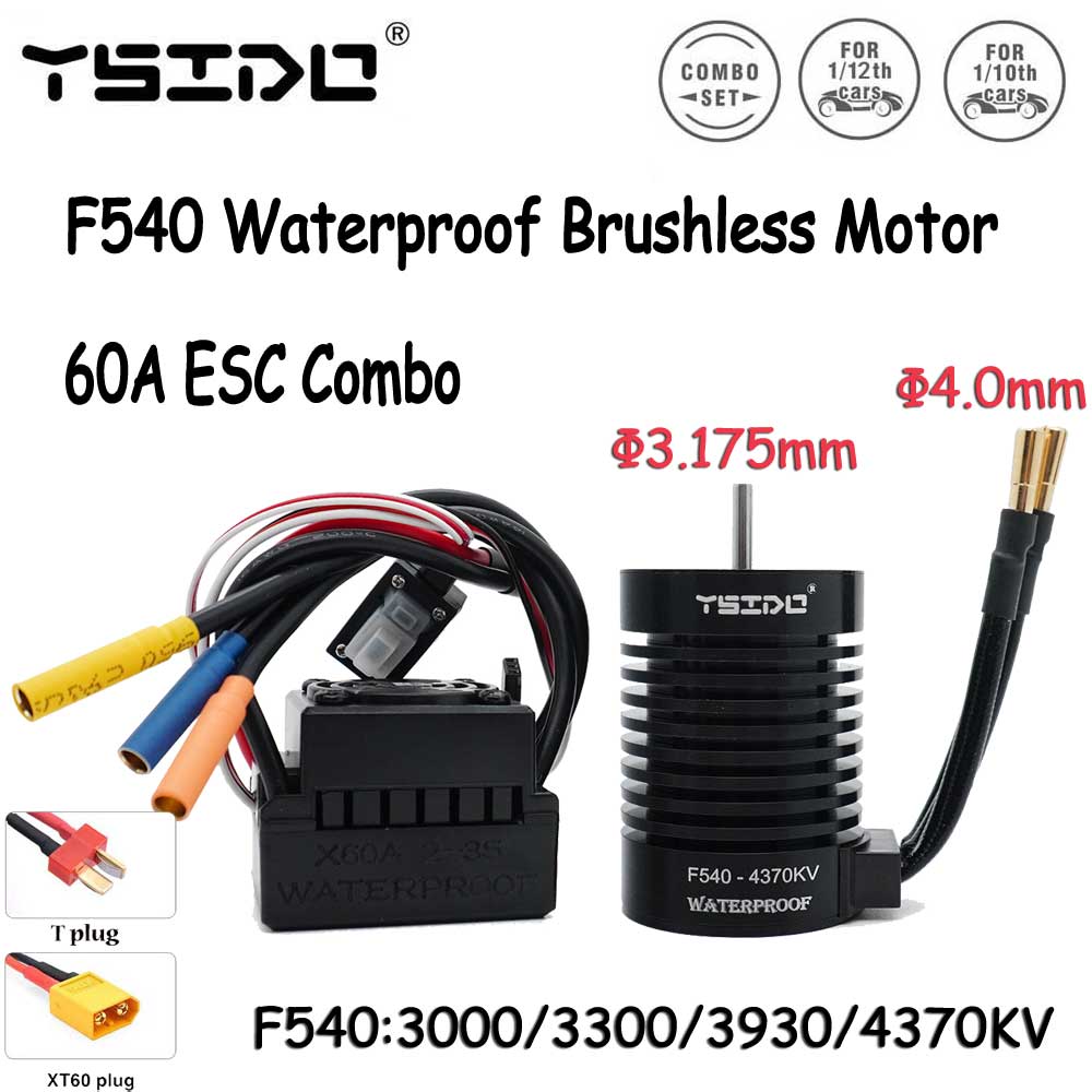 Esc Waterproof 60A - Motor Brushless Sensorless à Prova d'Água