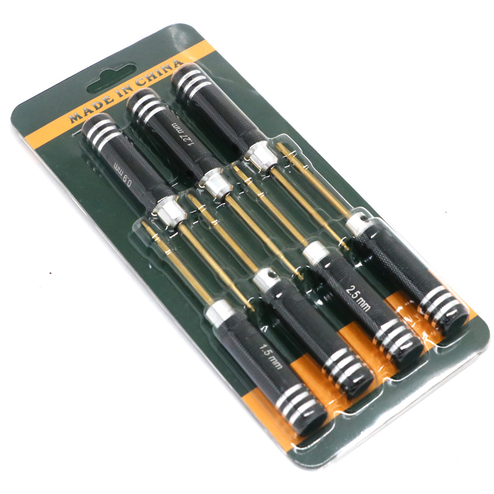 Rc Hobby Electric Screwdriver - 7 pçs chapeamento de titânio mini