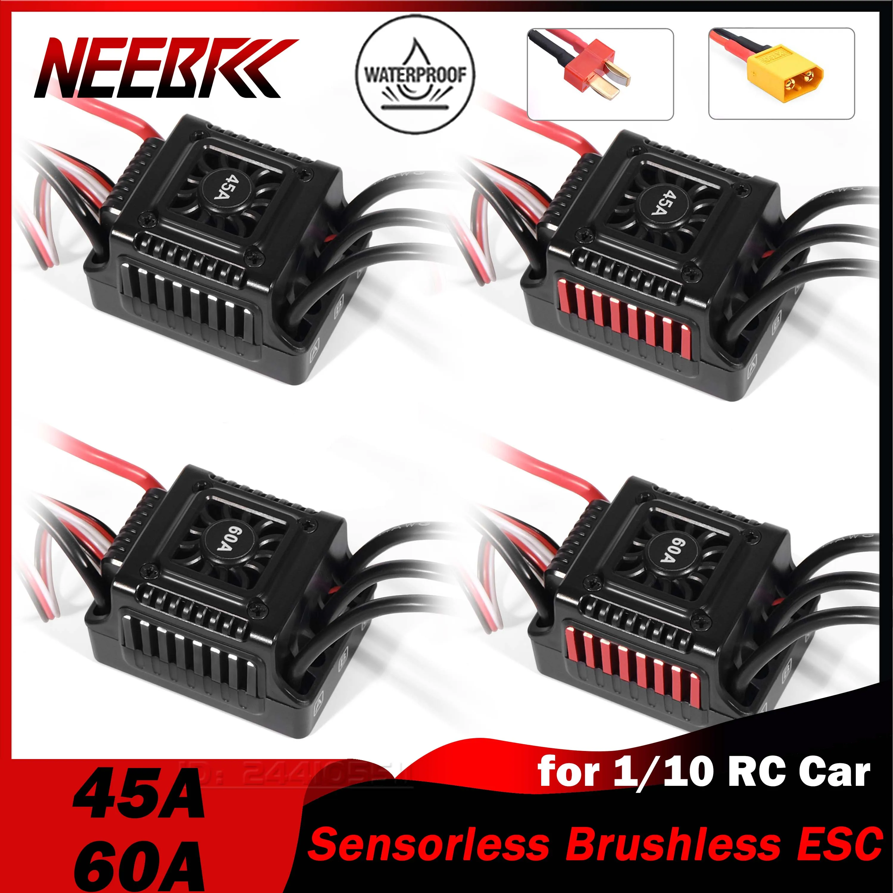 Esc Waterproof 60A - Neebrc 45a 60a sensorless sem escova