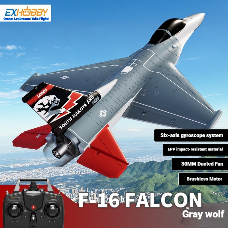 Rc Planes Horizon Hobby - Avião RC Oulance F-16 com Motor