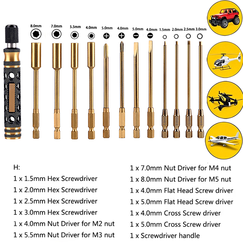 Conjunto de chaves de fenda he - Rc Hobby Electric Screwdriver avaliação e preço