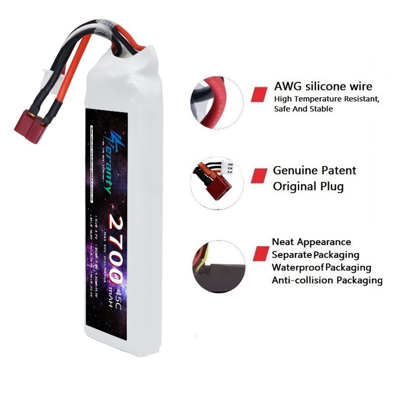 1/3 pçs 2s 7.4v bateria lipo 2 - Rc Hobby De avaliação e preço