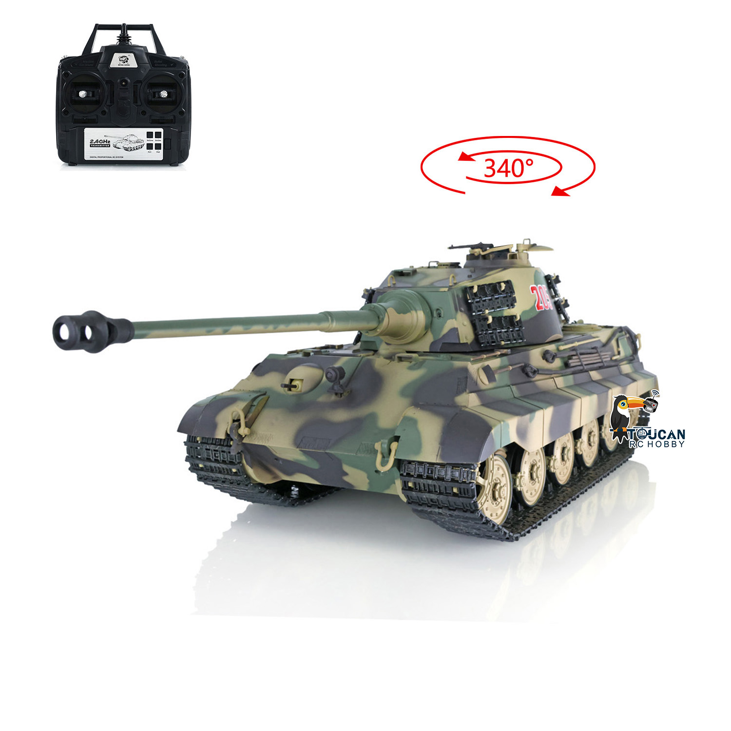Tanque RC Heng Long 1/16 RTR 2 - Rc Hobby Kings avaliação e preço